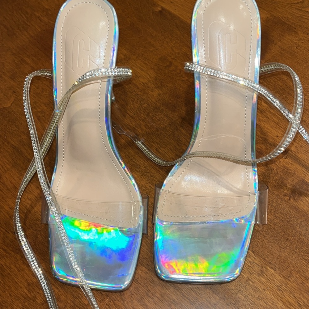 C C Clear high heels size 30 Europe or 8-8.5 US - Picture 5 of 12